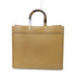 FENDI GHW Sunshine Tote 2 Way Shoulder Bag Handbag 8BH386 Calfskin Leather Brown