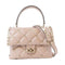 Valentino GHW 2way Shoulder Bag Handbag Lambskin Leather Pink