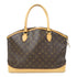 LOUIS VUITTON LV GHW Lockit Horizontal Shoulder Bag M40104 Monogram Brown