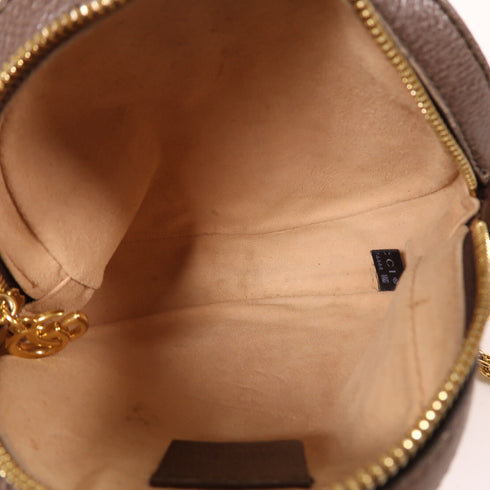 GUCCI GG GHW Ophidia GG Chain Shoulder Bag 550618 Coated Canvas Brown v1