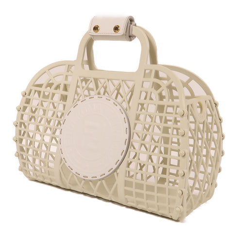 FENDI GHW Hand Bag 8BH388 PVC White