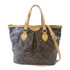 LOUIS VUITTON LV GHW Palermo PM 2 Way Shoulder Handbag M40145 Monogram Brown