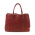 HERMES PHW Garden Party PM Tote Bag Negonda Leather 55 Rouge H Wine Red