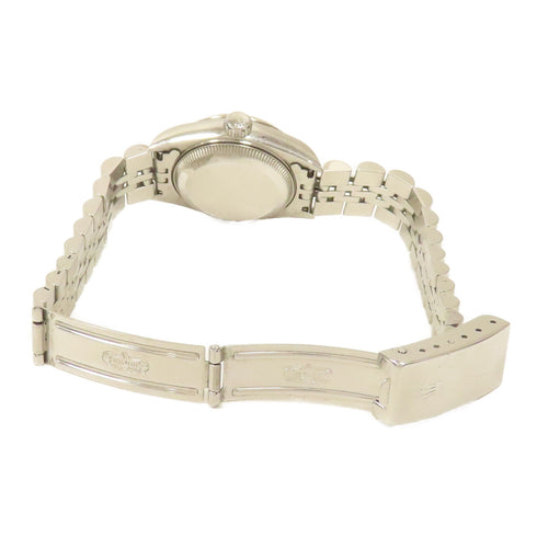 ROLEX Datejust Automatic Watch 69174 18K White Gold Stainless Steel Diamond