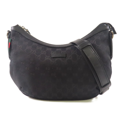 GUCCI GG SHW Shoulder Bag 353399 Canvas Black