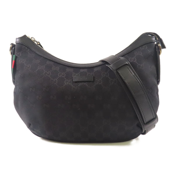 GUCCI GG SHW Shoulder Bag 353399 Canvas Black