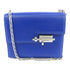 HERMES PHW Verrou Mini Chain Shoulder Bag Chevre Leather Blue Electric