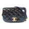 CHANEL Quilted CC Coco Mark Flap Shoulder Bag AS3402 Calfskin Leather Black