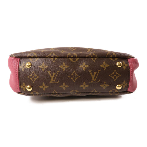 LOUIS VUITTON LV GHW Pallas BB 2 Way Shoulder Bag M43476 Monogram Brown/Red