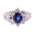 FINE JEWELRY 1.032ct Sapphire 0.91ct Diamond Ring US#6.25 PT900 Platinum