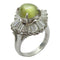 FINE JEWELRY 4.80ct Cat's Eye 1.86ct Diamond Ring PT900 Platinum US#6