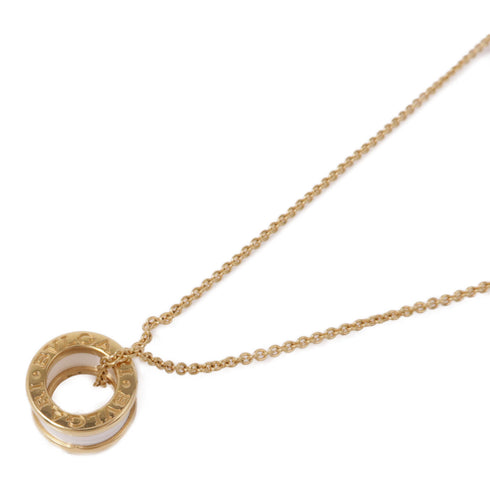 BVLGARI B-Zero1 Necklace 18K Yellow Gold Ceramic Gold/White