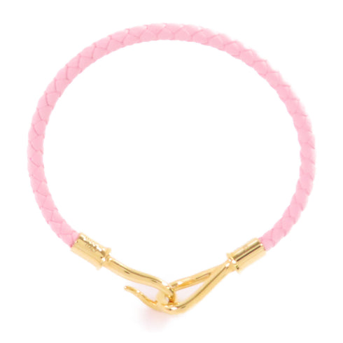 HERMES GHW Jumbo H Bracelet Swift leather Metal