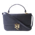 Alexander McQueen GHW 2 Way Shoulder Hand Bag Calfskin Leather Black