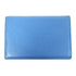 HERMES PHW Card Case Leather Blue