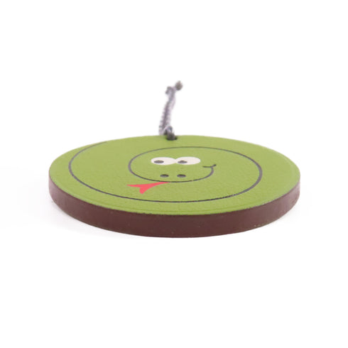 HERMES Charm Calfskin Leather Green Multi Color