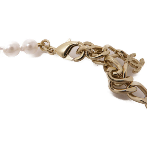 CHANEL CC Necklace Metal PVC