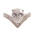 FINE JEWELRY 2.032ct Diamond 0.33ct Diamond Ring PT900 Platinum US#4.5
