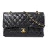 CHANEL Quilted CC GHW Classic Chain Shoulder Bag A01112 Lambskin Leather Black