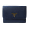 PRADA GHW Fold Wallet 1MH523 Saffiano Leather Navy