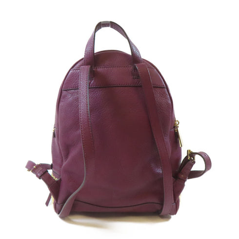 Michael Kors MK GHW Backpack Rucksack 3MS5DN Calfskin Leather Purple