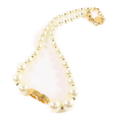 Christian Dior CD GWH Necklace Metal PVC