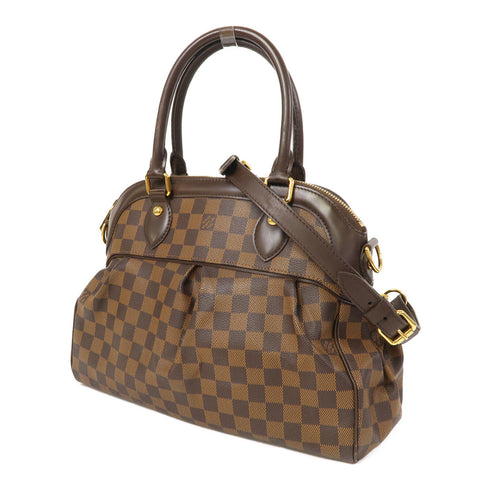 LOUIS VUITTON LV GHW Trevi 2 Way Shoulder Bag N51997 Damier Ebene Brown