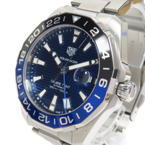 TAG HEUER Aquaracer Automatic Watch WAY201T Stainless Steel Blue