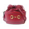 GUCCI GHW Hoursebit 1955 Shoulder Bag 602118 Calfskin Leather Red