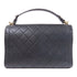 CHANEL Quilted CC GHW 2 Way Chain Shoulder Bag Calfskin Leather Black