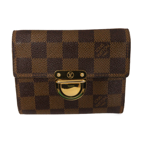 LOUIS VUITTON LV GHW Pottefeuille Koala Wallet Fold Wallet N58013 Damier Brown
