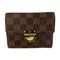 LOUIS VUITTON LV GHW Pottefeuille Koala Wallet Fold Wallet N58013 Damier Brown