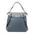 FENDI SHW 2 Way Shoulder Bag 8BZ042 A1AT Calfskin Leather Gray