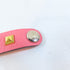 HERMES Rivale Glove Clip Swift Leather Metal Pink Silver Gold