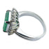 FINE JEWELRY 5.44ct Emerald 0.68ct Diamond Ring US#9 PT900 Platinum
