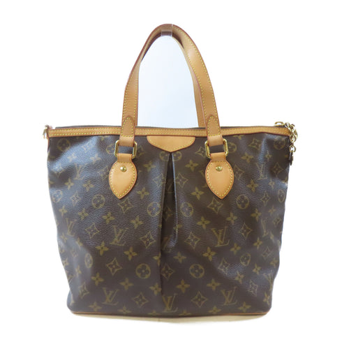 LOUIS VUITTON LV GHW Palermo PM 2 Way Shoulder Handbag M40145 Monogram Brown