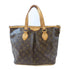 LOUIS VUITTON LV GHW Palermo PM 2 Way Shoulder Handbag M40145 Monogram Brown