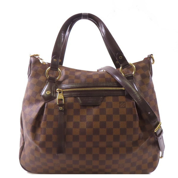 LOUIS VUITTON LV GHW Evora MM 2 Way Shoulder Bag N41131 Monogram Brown