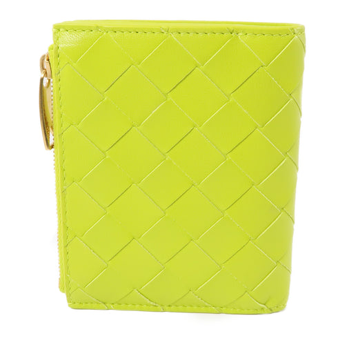 BOTTEGA VENETA BV Wallet Intrecciato Leather Lime
