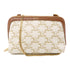 CELINE GHW Triomphe Chain Shoulder Bag Canvas Beige Brown