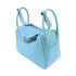 HERMES GHW Lindy 26 Shoulder Bag Clemence Leather 3P Bleu Atoll Light Blue