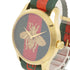 GUCCI GG G-Timeless Quartz Watch YA126487A Stainless Steel Green/Red/Gold