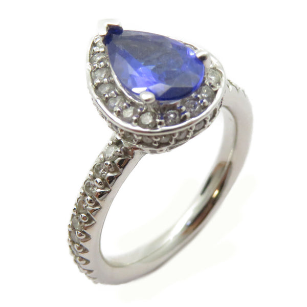 FINE JEWELRY Tanzanite Ring 14K White Gold US#5.5