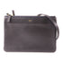 CELINE GHW Trio Shoulder Bag Crossbody Lambskin Leather Black
