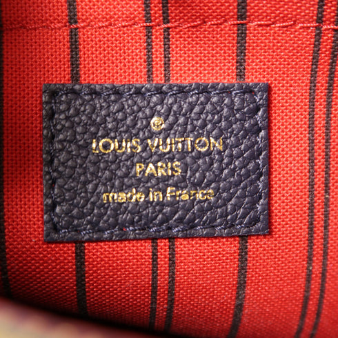 LOUIS VUITTON LV GHW Montaigne BB 2 Way Bag M42747 Monogram Empreinte Navy