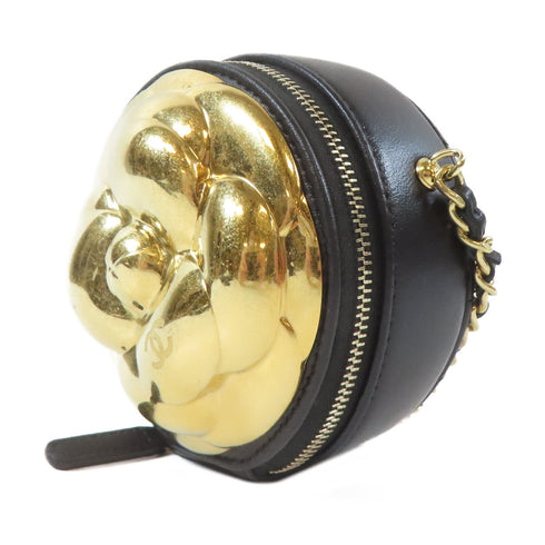 CHANEL Quilted CC GHW Chain Shoulder Crossbody Bag Calfskin Leather Black