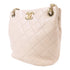 CHANEL Quilted CC GHW Bucket Bag Chain Shoulder Bag AS3873 Lambskin Beige
