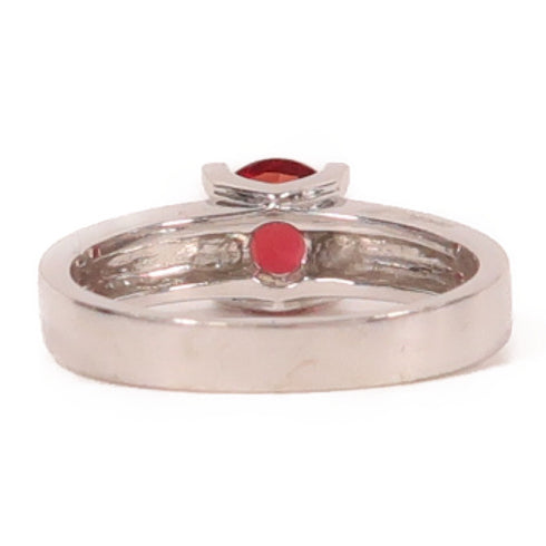 Jewelry Topaz Ring 3.6g 18K White Gold US#4.75