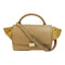 CELINE SHW Trapeze 2Way Shoulder Hand Bag Calfskin Leather Beige