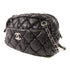 CHANEL CC SHW Bubble Chain Shoulder Bag Lambskin Leather Black